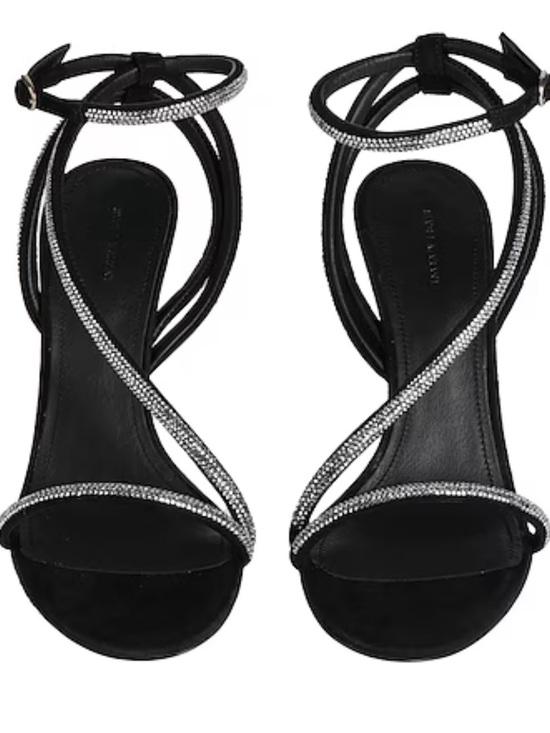 Isabel Marant Shoes - Isabel Marant Strassy Black Rhinestone Strap High Heel Sandals 40 made in Italy